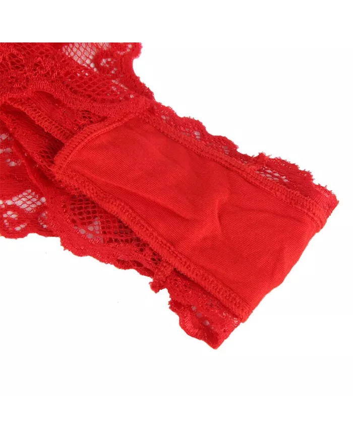 SUBBLIME - 953973 BODY SEXY A VOLANTS + CEINTURE ROUGE S/M SUBBLIME - 953973 BODY SEXY A VOLANTS + CEINTURE ROUGE S/M