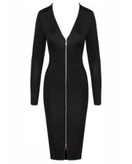 Robe noire à manches longues -  Cotelly Party