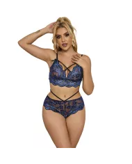 SUBBLIME - 954079 SOUTIEN-GORGE + CULOTTE DENTELLE BLEU L/XL SUBBLIME - 954079 SOUTIEN-GORGE + CULOTTE DENTELLE BLEU L/XL