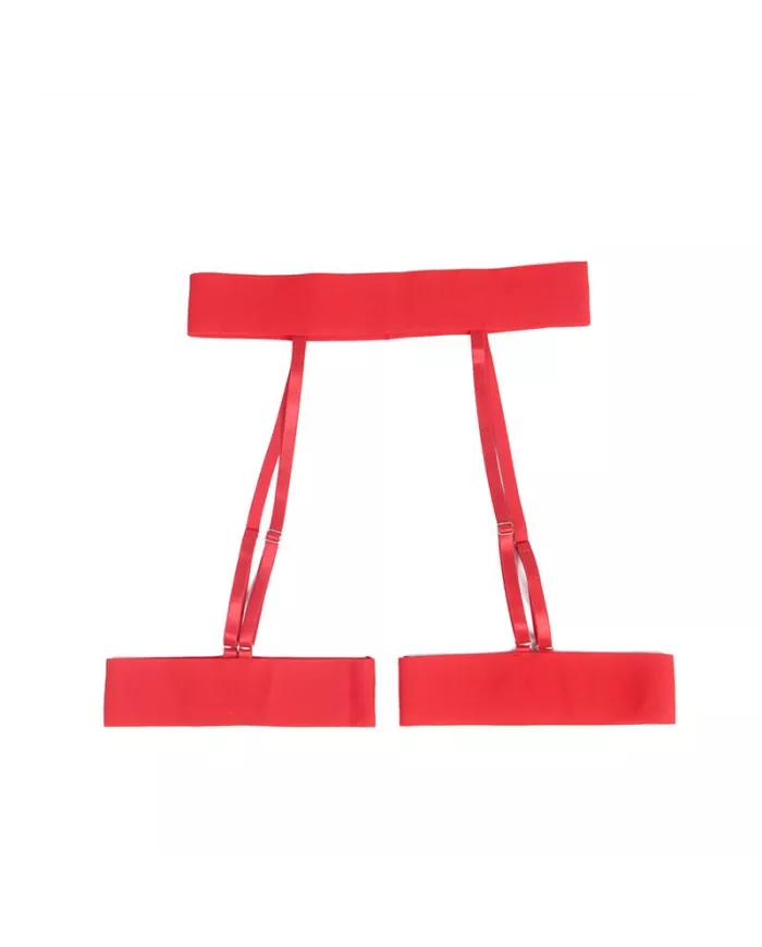 SUBBLIME - 954321 SOUTIEN-GORGE + STRING + PORTE-JARRETELLES IMPRIMÉ COEUR ROUGE S/M SUBBLIME - 954321 SOUTIEN-GORGE + STRING + PORTE-JARRETELLES IMPRIMÉ COEUR ROUGE S/M