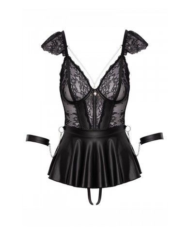 Ensemble 3 pièces lingerie Fetish - Cotelli Bondage