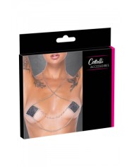 Caches tétons avec chainette de cou - Cotelli Accessoires