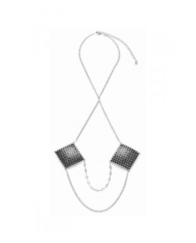 Caches tétons avec chainette de cou - Cotelli Accessoires