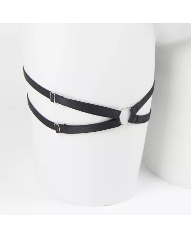 SUBBLIME - 955205 ENSEMBLE SOUTIEN-GORGE AVEC NŒUD NOIR RÉGLABLE L/XL