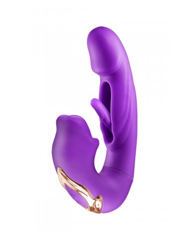 Vibromasseur rabbit 3-en-1 Kissy violet - Yoba