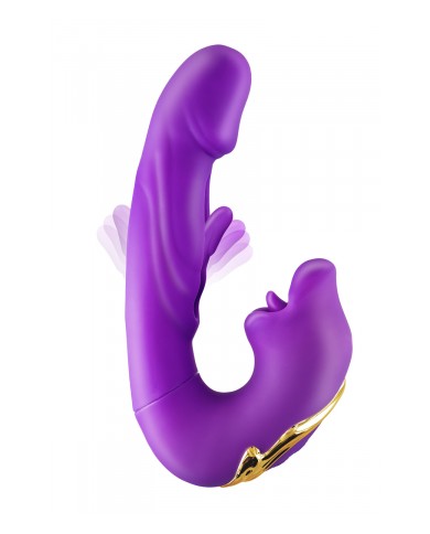 Vibromasseur rabbit 3-en-1 Kissy violet - Yoba