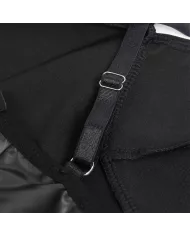 SUBBLIME - 955380 ROBE À BRETELLES EN CUIR NOIR L/XL