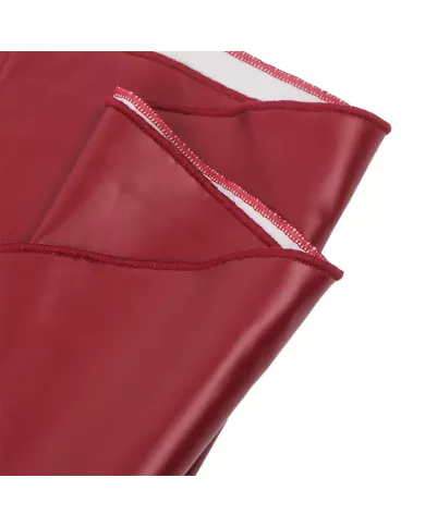 SUBBLIME - 955403 ROBE À BRETELLES EN CUIR BORDEAUX L/XL