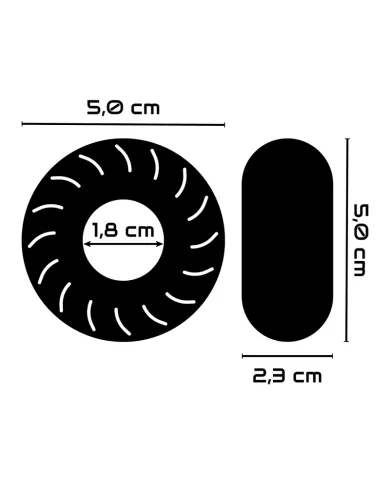 POWERING - ANNEAU PÉNIS SUPER FLEXIBLE ET RÉSISTANT 5CM PR08 NOIR POWERING - ANNEAU PÉNIS SUPER FLEXIBLE ET RÉSISTANT 5CM PR08 NOIR