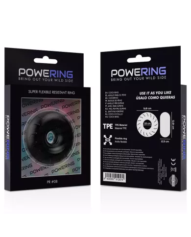 POWERING - ANNEAU PÉNIS SUPER FLEXIBLE ET RÉSISTANT 5CM PR08 NOIR POWERING - ANNEAU PÉNIS SUPER FLEXIBLE ET RÉSISTANT 5CM PR08 NOIR