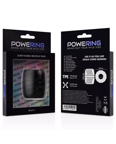 POWERING - ANNEAU PÉNIS SUPER FLEXIBLE ET RÉSISTANT 5 CM PR11 NOIR POWERING - ANNEAU PÉNIS SUPER FLEXIBLE ET RÉSISTANT 5 CM PR11 NOIR