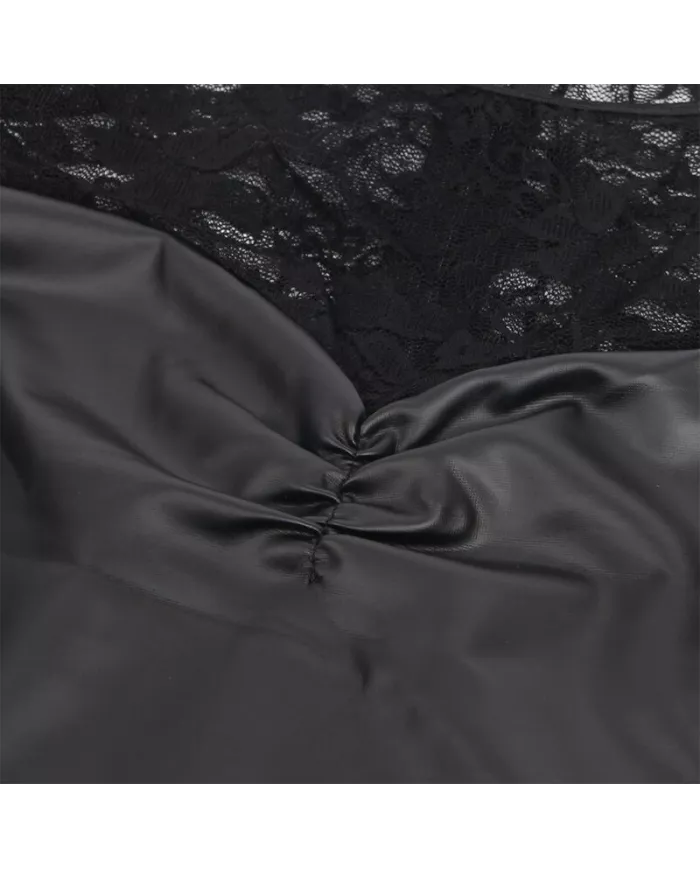 SUBBLIME - 955601 ROBE À MANCHES LONGUES AVEC DENTELLE NOIRE L/XL