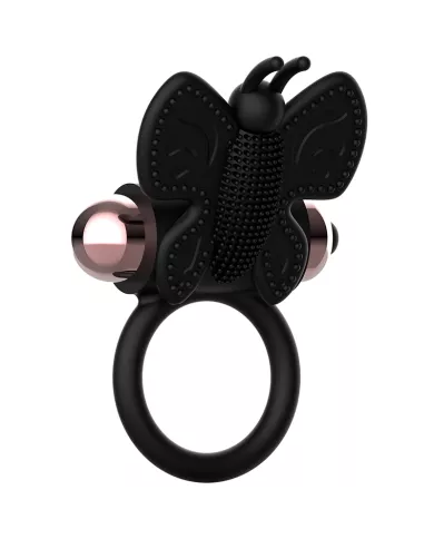 COQUETTE CHIC DESIRE - COCKRING PAPILLON AVEC VIBRATEUR NOIR/ OR