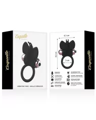 COQUETTE CHIC DESIRE - COCKRING PAPILLON AVEC VIBRATEUR NOIR/ OR COQUETTE CHIC DESIRE - COCKRING PAPILLON AVEC VIBRATEUR NOIR/ OR