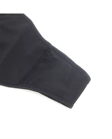 SUBBLIME - 957537 ROBE EN CUIR AVEC DENTELLE FLORALE NOIRE L/XL