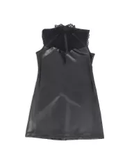 SUBBLIME - 957551 ROBE EN CUIR COL DENTELLE NOIR L/XL