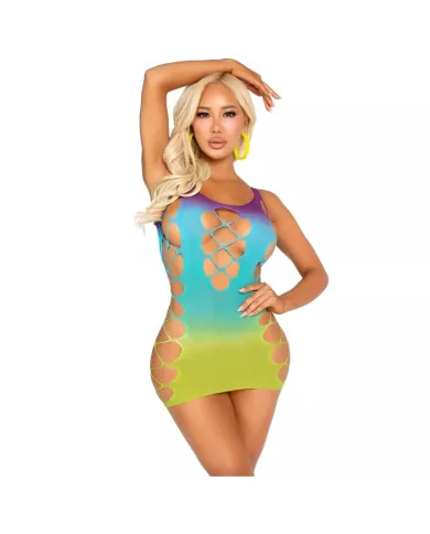 LEG AVENUE - MINI ROBE SANS COUTURE AVEC OUVERTURES OCÉAN