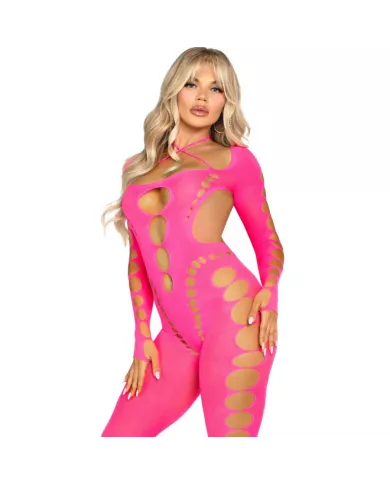 LEG AVENUE - BODYSTOCKING ROSE DOS OUVERT TAILLE UNIQUE LEG AVENUE - BODYSTOCKING ROSE DOS OUVERT TAILLE UNIQUE