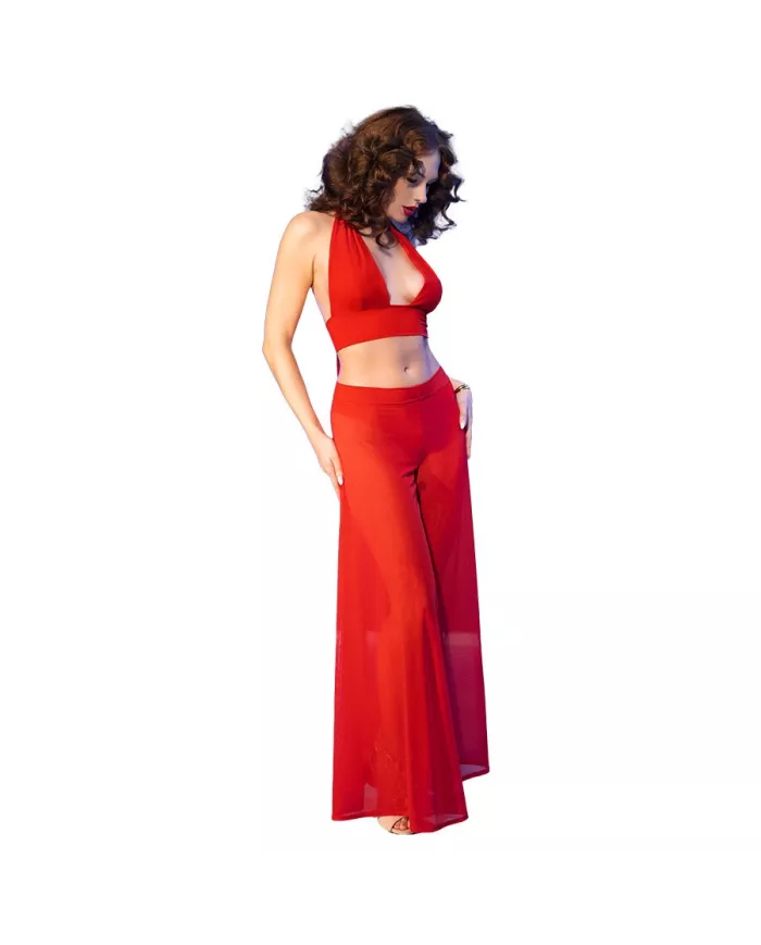 CHILIROSE - CR 4857 ENSEMBLE HAUT ET PANTALON ROUGE TAILLE XL CHILIROSE - CR 4857 ENSEMBLE HAUT ET PANTALON ROUGE TAILLE XL