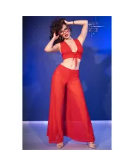 CHILIROSE - CR 4857 ENSEMBLE HAUT ET PANTALON ROUGE TAILLE XL CHILIROSE - CR 4857 ENSEMBLE HAUT ET PANTALON ROUGE TAILLE XL