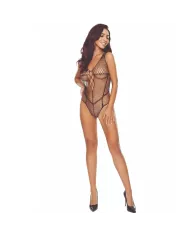 PASSION - BS114 BODYSTOCKING NOIR GRILLE PASSION - BS114 BODYSTOCKING NOIR GRILLE