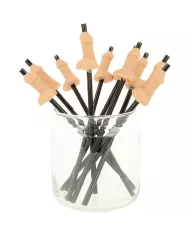 DIABLO PICANTE - SAC DE 10 PAILLES PÉNIS NATURELLES DIABLO PICANTE - SAC DE 10 PAILLES PÉNIS NATURELLES