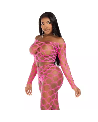 LEG AVENUE - TOP & LEGGINS HARDCORE FUCHSIA