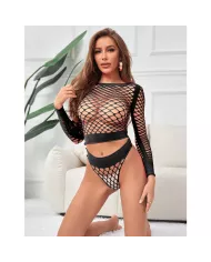 SUBBLIME - 952228 ENSEMBLE 2 PIÈCES  MANCHES LONGUES EN RÉSEILLE NOIR TAILLE UNIQUE SUBBLIME - 952228 ENSEMBLE 2 PIÈCES  MANCHES LONGUES EN RÉSEILLE NOIR TAILLE UNIQUE