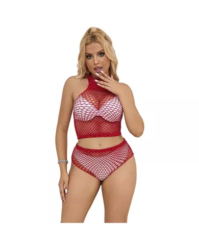 SUBBLIME - 952402 ENSEMBLE RESILLE AVEC LOSANGES ROSES TAILLE UNIQUE