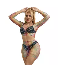 SUBBLIME - 952440 ENSEMBLE 2 PIÈCES RÉSEILLE MANCHES LONGUES ARC-EN-CIEL TAILLE UNIQUE