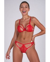Ensemble 2 pièces rouge Anuvera - Passion