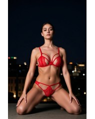Ensemble 2 pièces rouge Anuvera - Passion