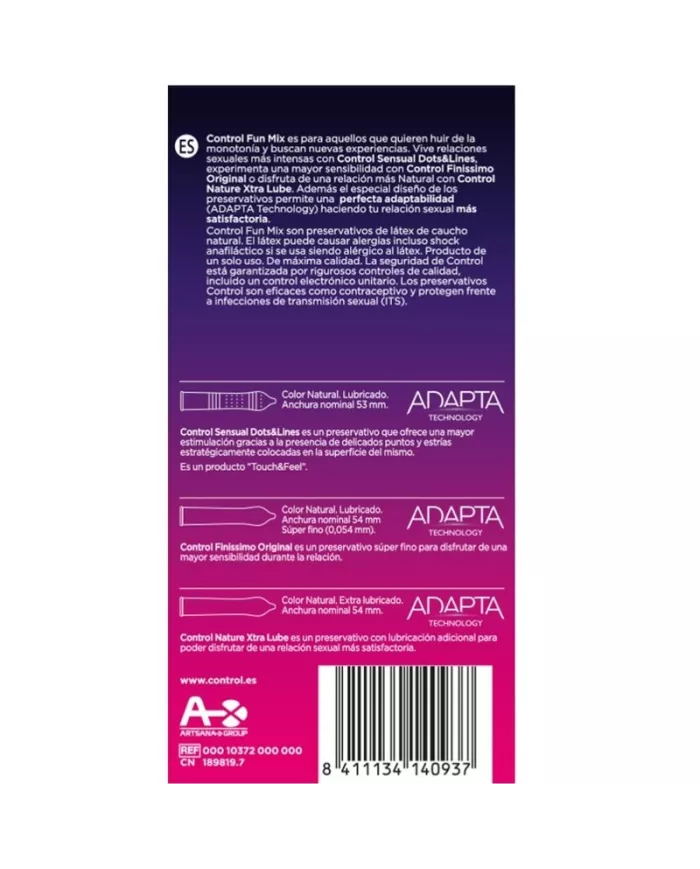 CONTROL - FEEL FUN MIX 6 UDS CONTROL - FEEL FUN MIX 6 UDS
