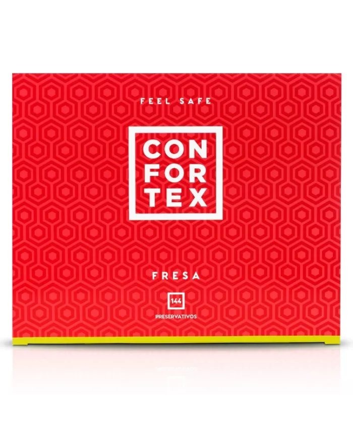 CONFORTEX - CONDOM FRAISE 144 UNITÉS
