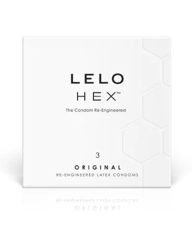 LELO - BOÎTE DE PRÉSERVATIFS HEX 3 UNITÉS