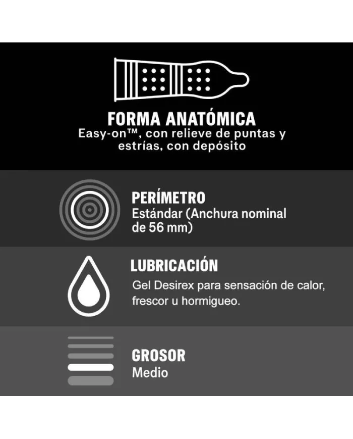 DUREX - ORGASMIQUE INTENSE 12 UNITÉS DUREX - ORGASMIQUE INTENSE 12 UNITÉS