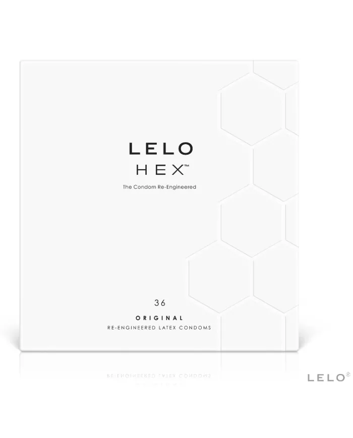 LELO - BOÎTE DE PRÉSERVATIFS HEX 36 UNITÉS LELO - BOÎTE DE PRÉSERVATIFS HEX 36 UNITÉS