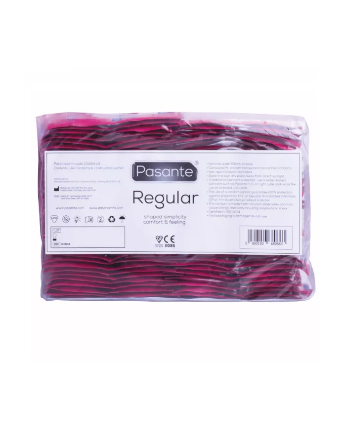 PASANTE - PRÉSERVATIFS GAMME RÉGULIÈRE 144 UNITÉS