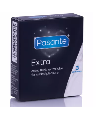 PASANTE - PRÉSERVATIF EXTRA EXTRA ÉPAIS PAR 3 UNITÉS