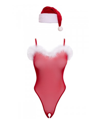Ensemble body et bonnet de noel - Cottelli Lingerie