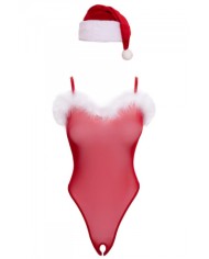 Ensemble body et bonnet de noel - Cottelli Lingerie