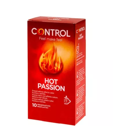 CONTROL - EFFET RÉCHAUFFANT HOT PASSION 10 UNITÉS CONTROL - EFFET RÉCHAUFFANT HOT PASSION 10 UNITÉS