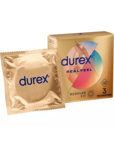 DUREX - PRÉSERVATIFS REAL FEEL 3 UNITÉS