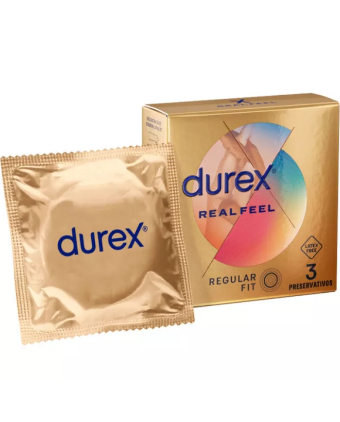 DUREX - PRÉSERVATIFS REAL FEEL 3 UNITÉS DUREX - PRÉSERVATIFS REAL FEEL 3 UNITÉS