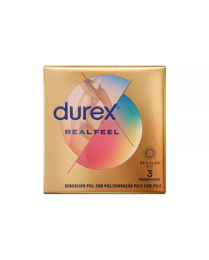 DUREX - PRÉSERVATIFS REAL FEEL 3 UNITÉS DUREX - PRÉSERVATIFS REAL FEEL 3 UNITÉS