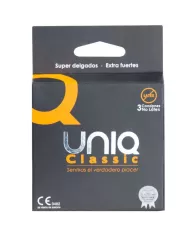 UNIQ - CLASSIC PRÉSERVATIFS SANS LATEX 3 UNITÉS UNIQ - CLASSIC PRÉSERVATIFS SANS LATEX 3 UNITÉS