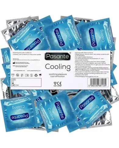 PASANTE - PRÉSERVATIFS EFFET REFROIDISSANT SAC 144 UNITÉS