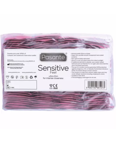 PASANTE - PRÉSERVATIFS SENSIBLES SAC 144 UNITÉS
