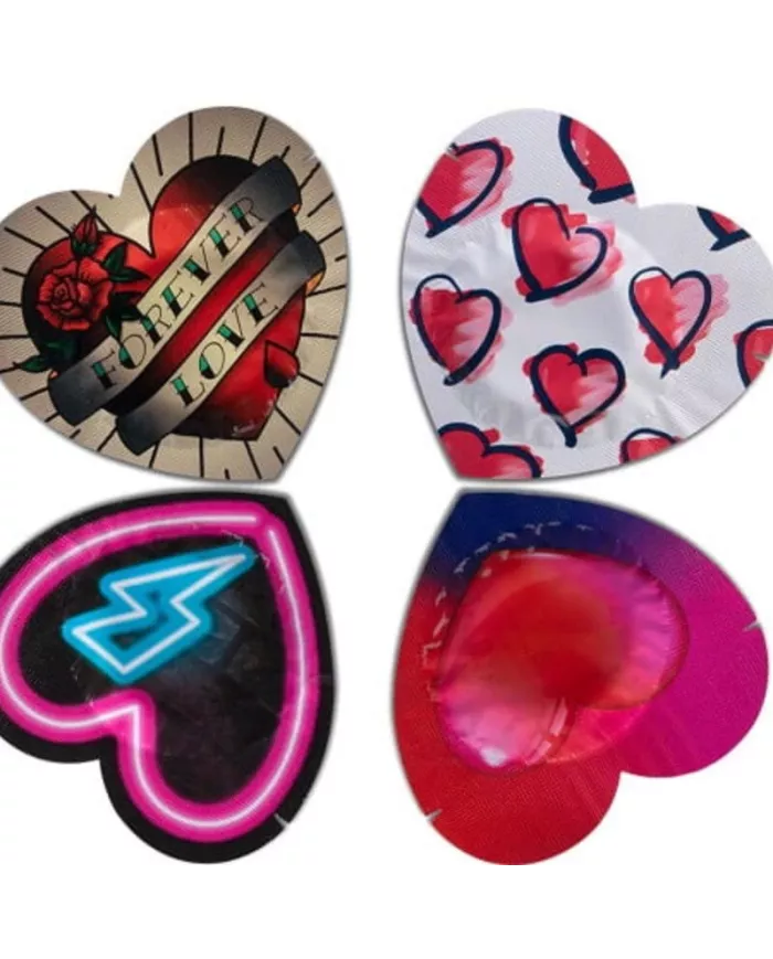 PASANTE - PRÉSERVATIFS FORME COEUR ROUGE SAC 144 UNITÉS PASANTE - PRÉSERVATIFS FORME COEUR ROUGE SAC 144 UNITÉS