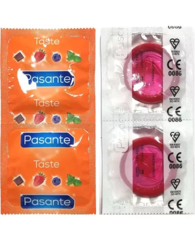PASANTE - PRÉSERVATIFS SAVEUR FRAISE SAC 144 UNITÉS